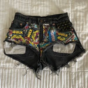 Marvel comics Levi's shorts